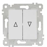 RİTA MEK TUŞ JALUZİ ANAHTARI (VİDALI) BEYAZ (YAYSI 1